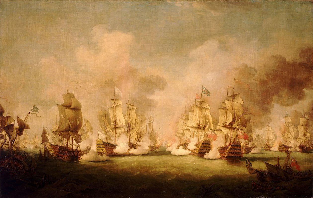 The Battle of Barfleur by Richard Paton