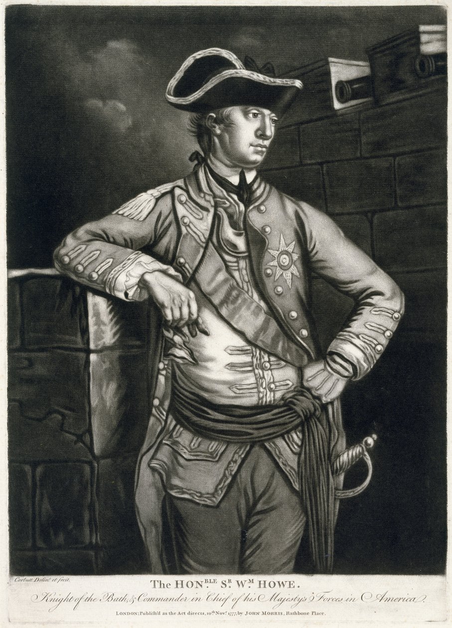 The Honorable Sir William Howe, Knight of the Bath, & Commander in Chief of his Majesty