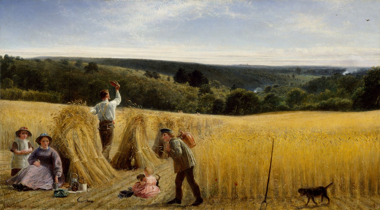 The Valleys also Stand Thick with Corn by Richard Redgrave