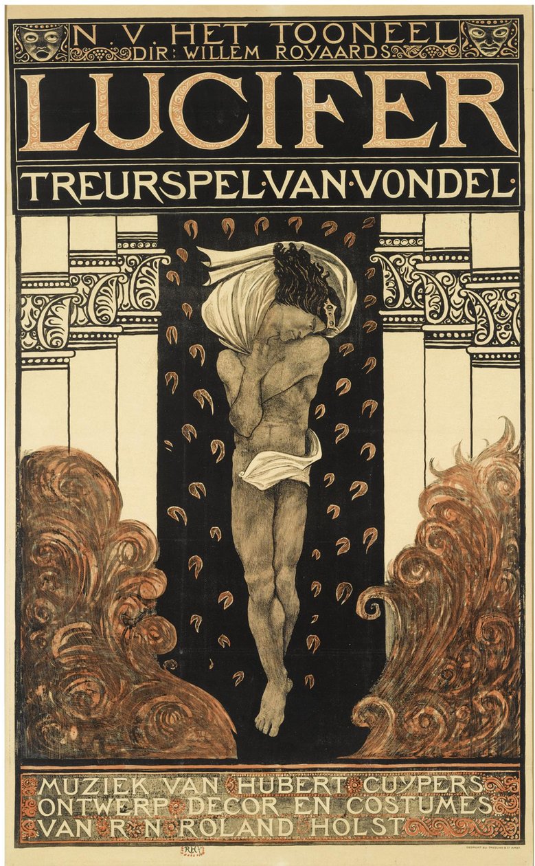 Poster for the play Lucifer, 1910 by Richard Roland Holst