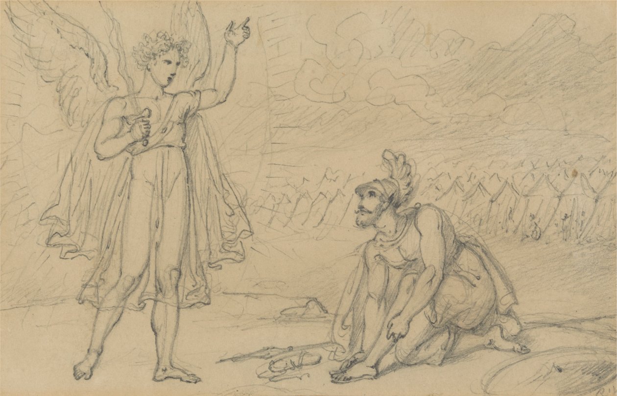 Joshua and the Angel (Joshua 5:13) by Richard Westall