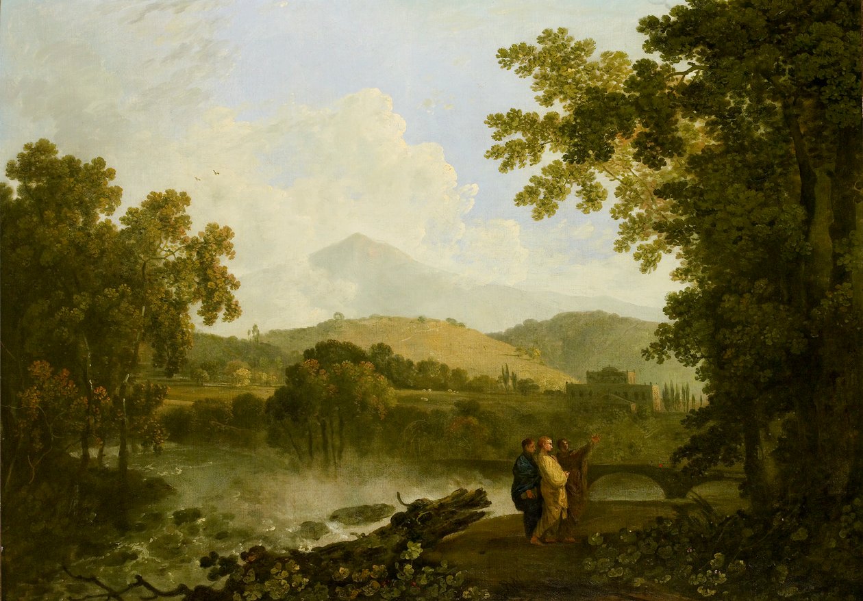 Cicero and His Two Friends, Atticus and Quintus, at His Villa at Arpinum by Richard Wilson