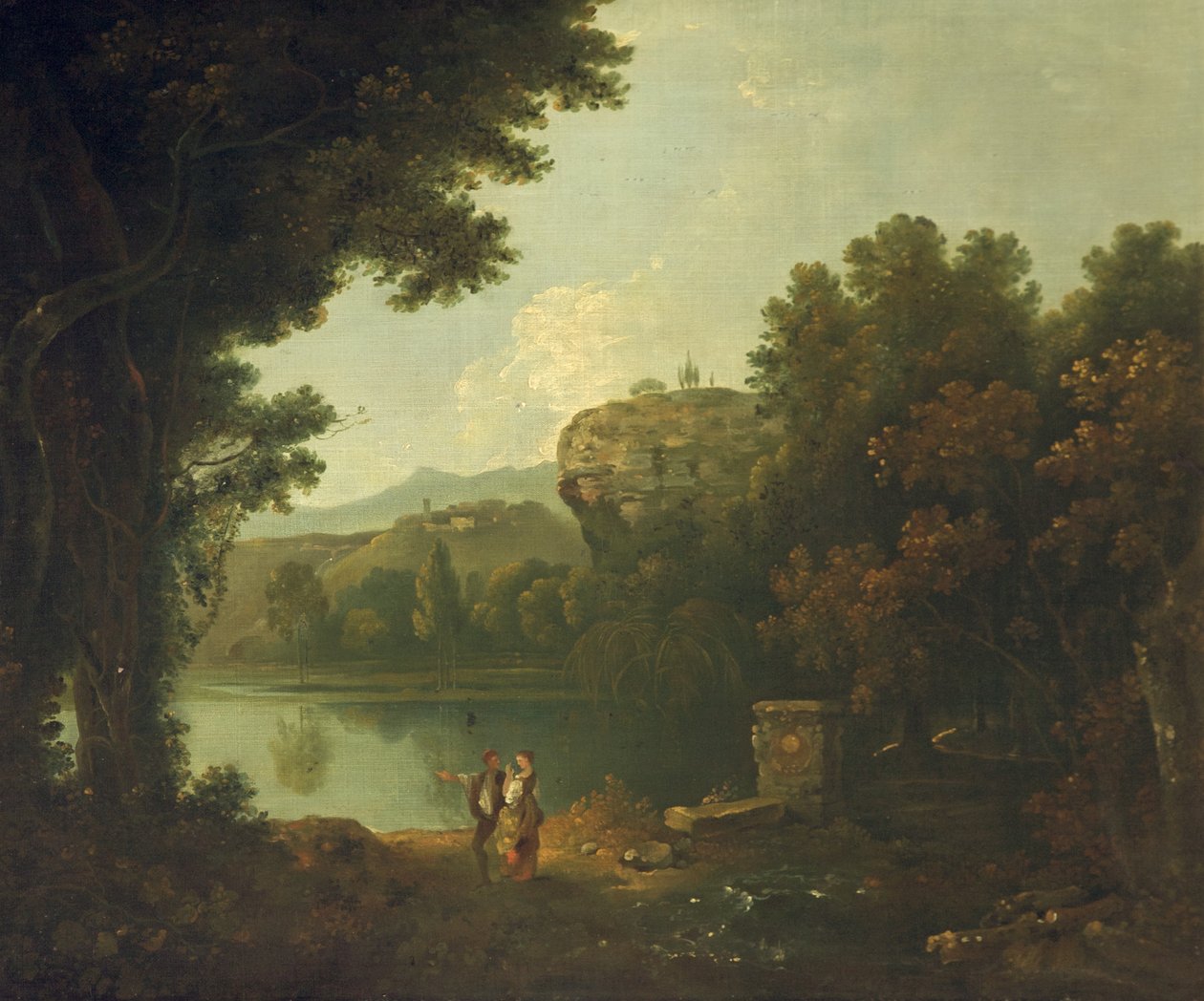 On the Tiber near Rome by Richard Wilson