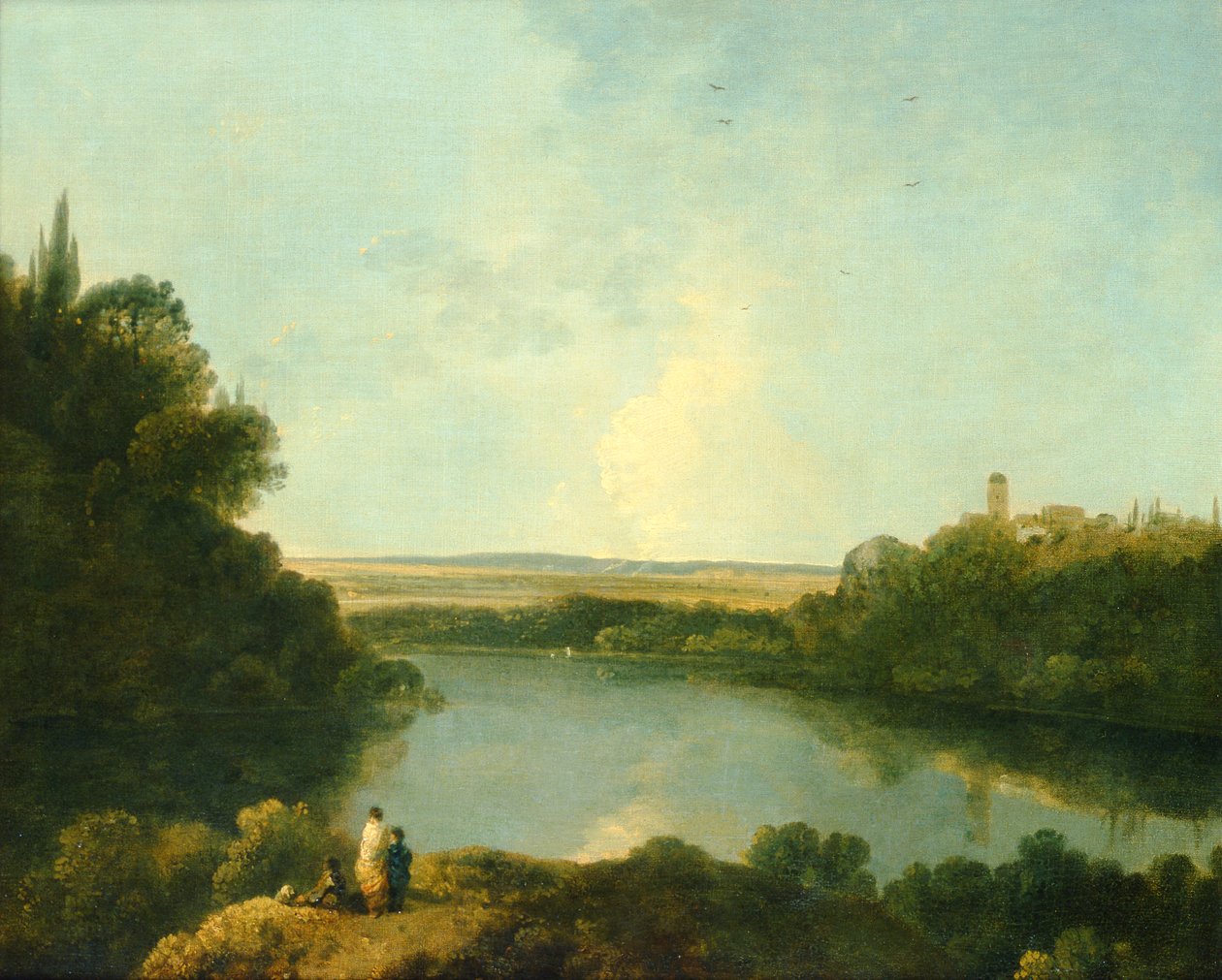 The Nemi Lake near Rome, c.1760 by Richard Wilson