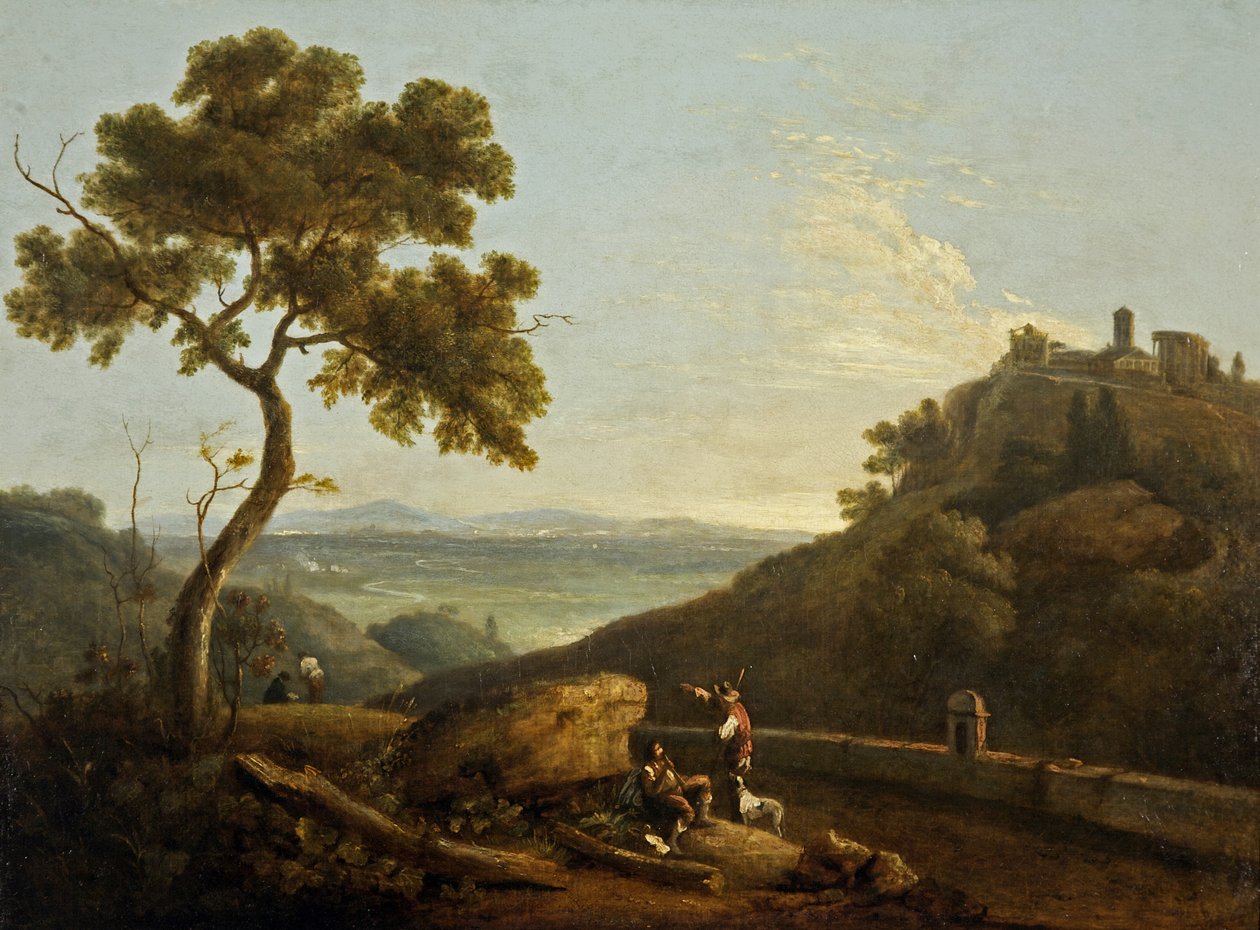 The Temple of the Sybil and the Campagna, Tivoli, Italy by Richard Wilson