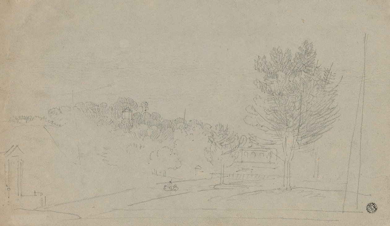 View of Wilson House and Gardens by Richard Wilson