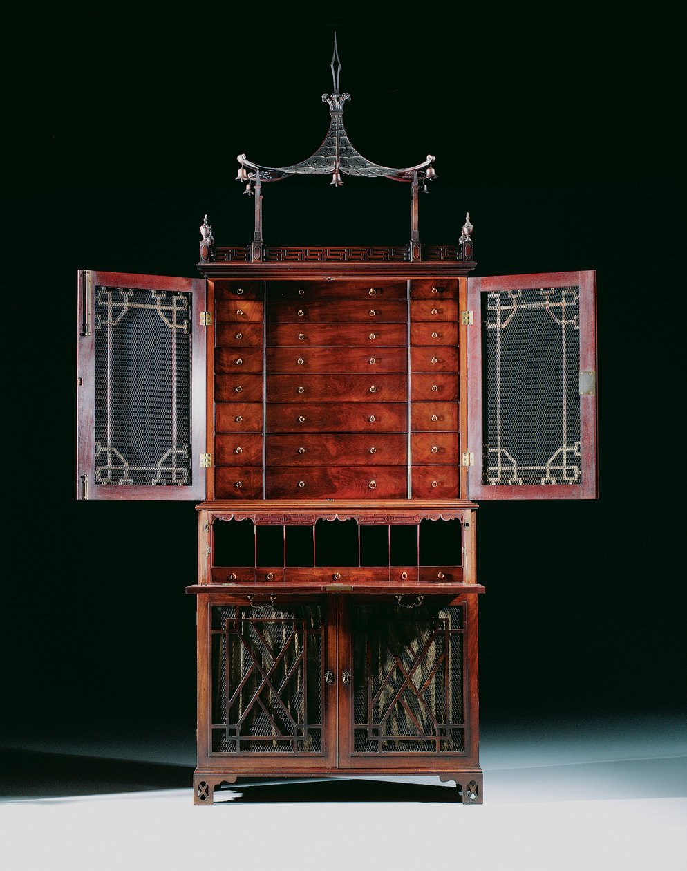 George II Secretaire-Cabinet by Richard Wright