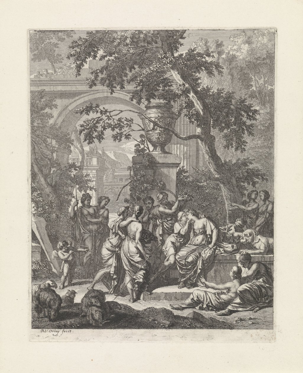 Amaryllis Kisses Mirtillo (series title) by Richard van Orley (II)