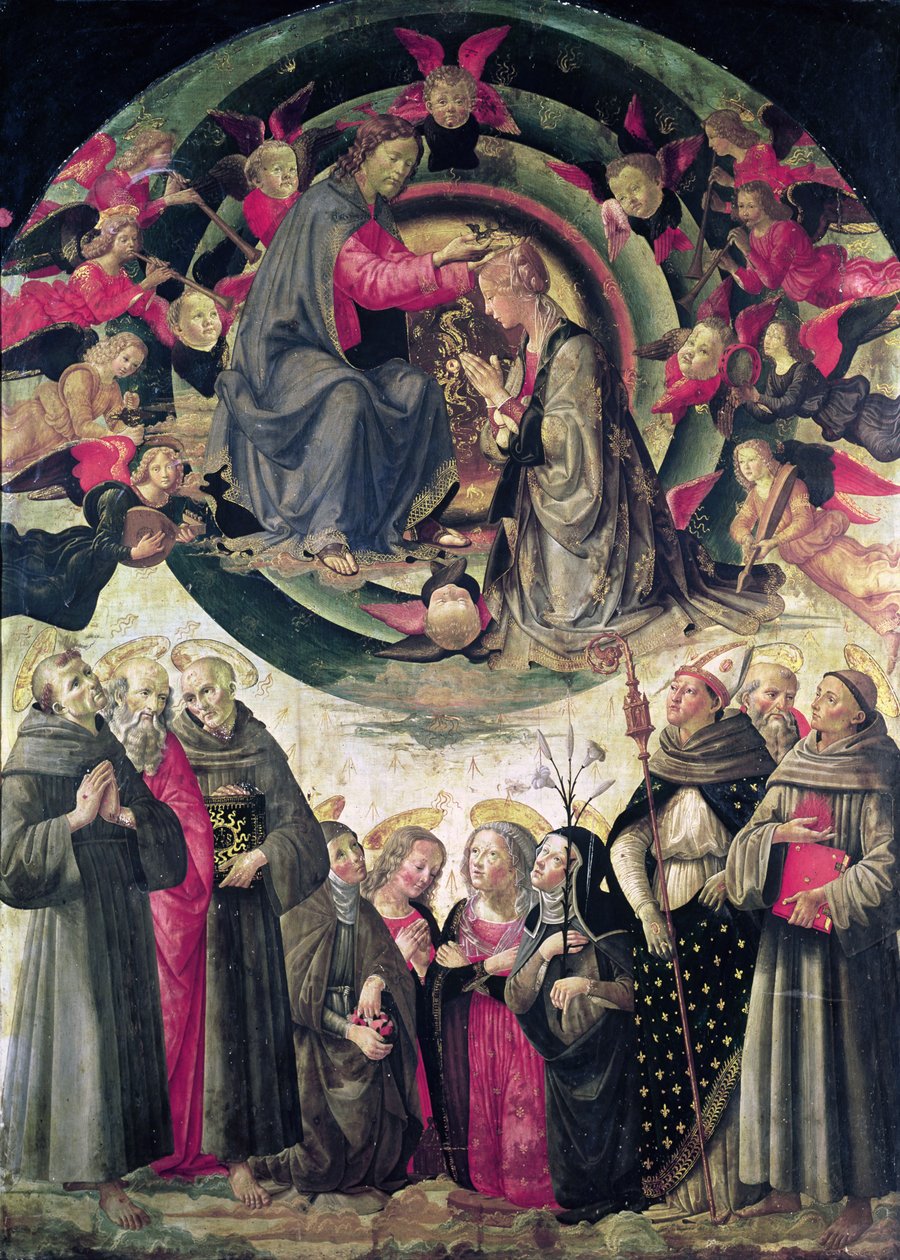 Coronation of the Virgin by Ridolfo , Il Ghirlandaio