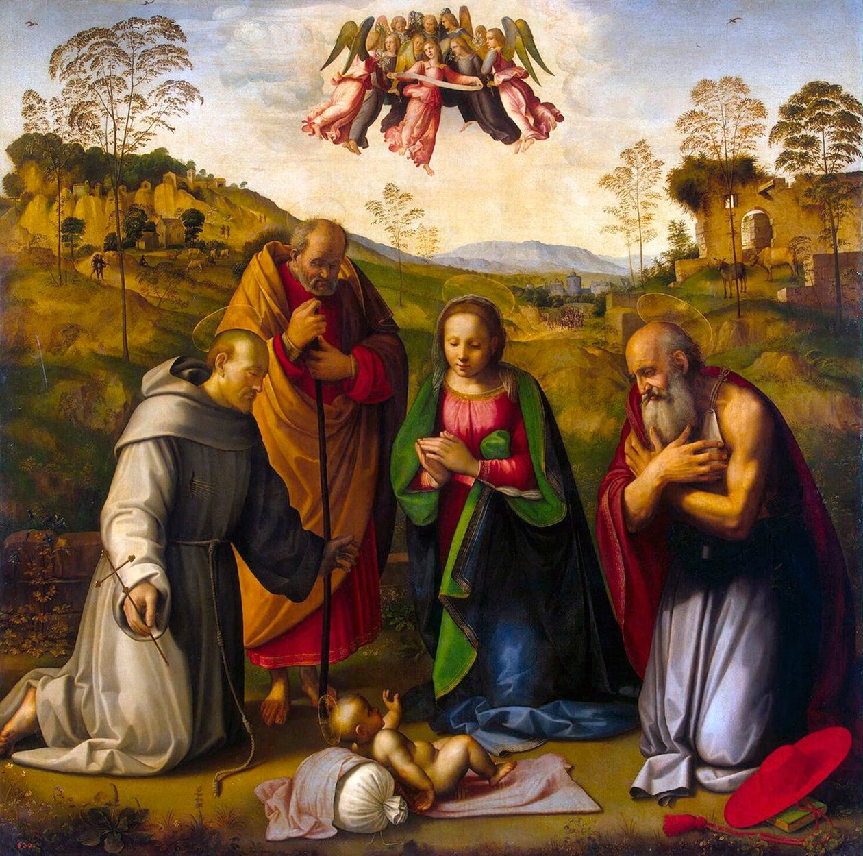 The Virgin with Child and Saints Francis and Jerome by Ridolfo Ghirlandaio