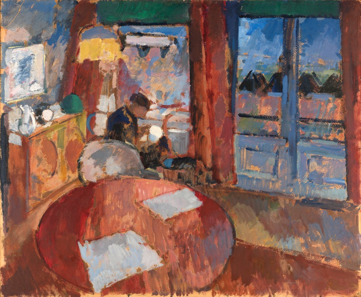 Interior with Embroiderer by Rik Wouters