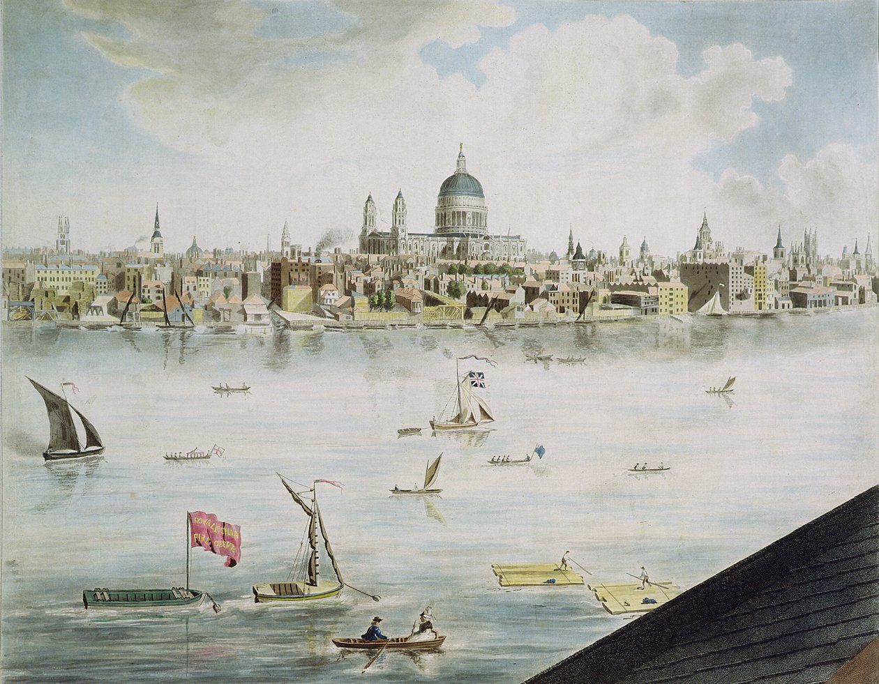 Panoramic View of London, 1792-93 by Robert Barker