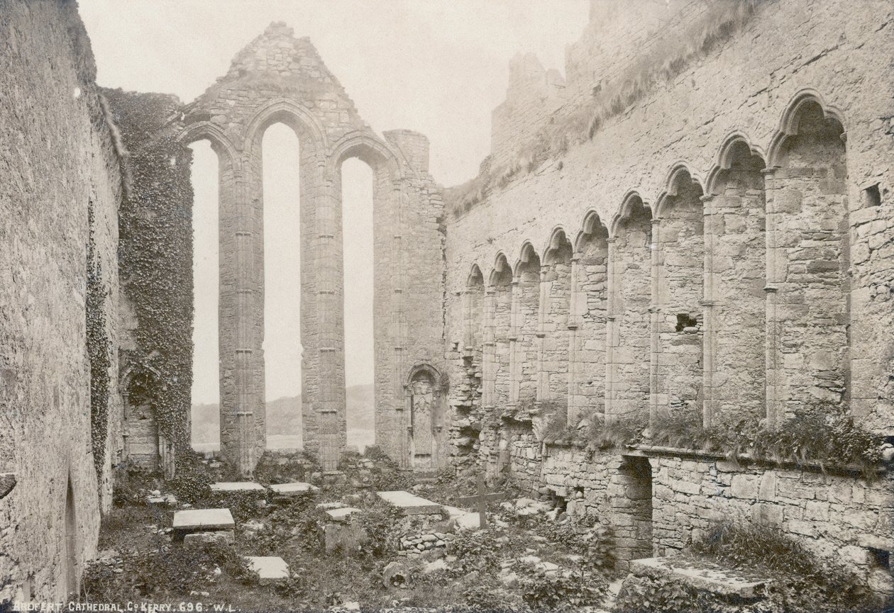 Ardfert Cathedral, photographed by Robert French for the William Lawrence Photographic Studio by Robert French