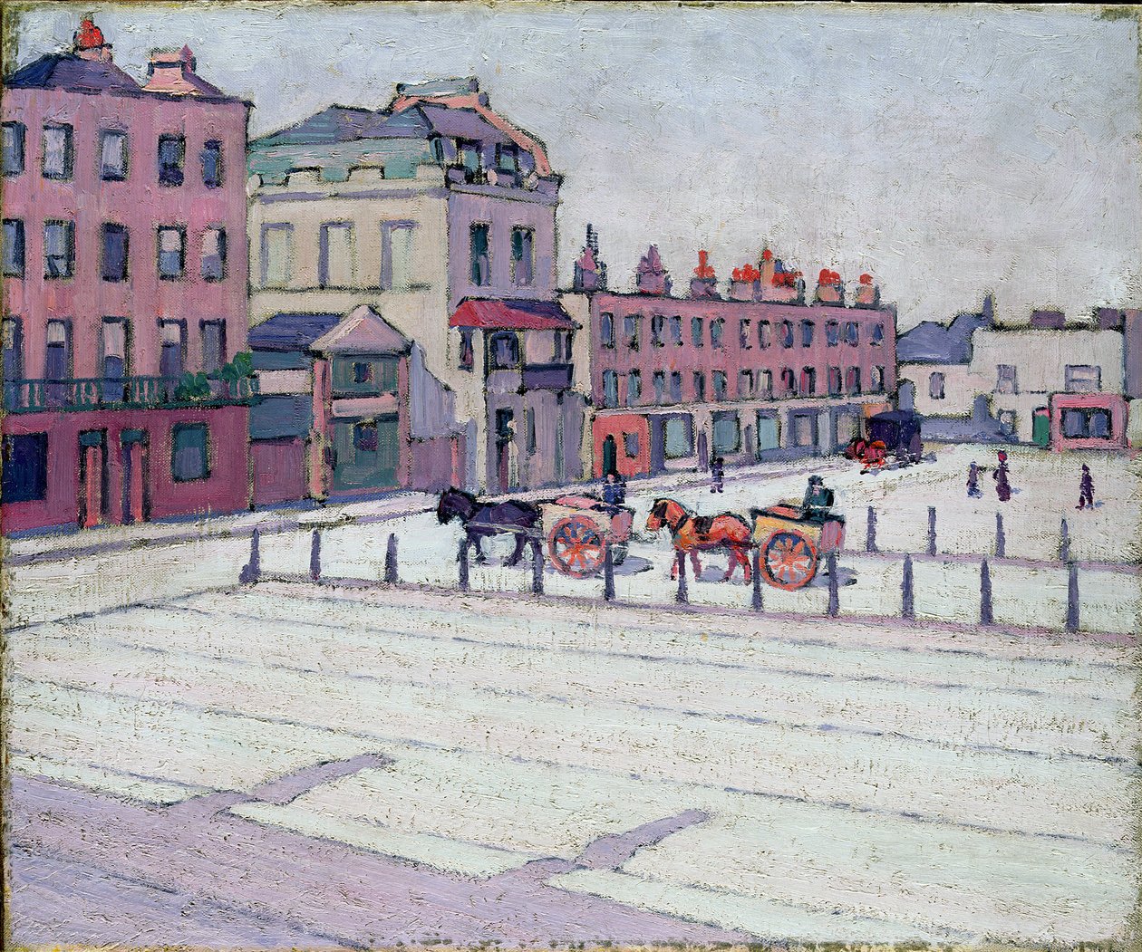 Cumberland Market, North Side, 1912 by Robert Polhill Bevan