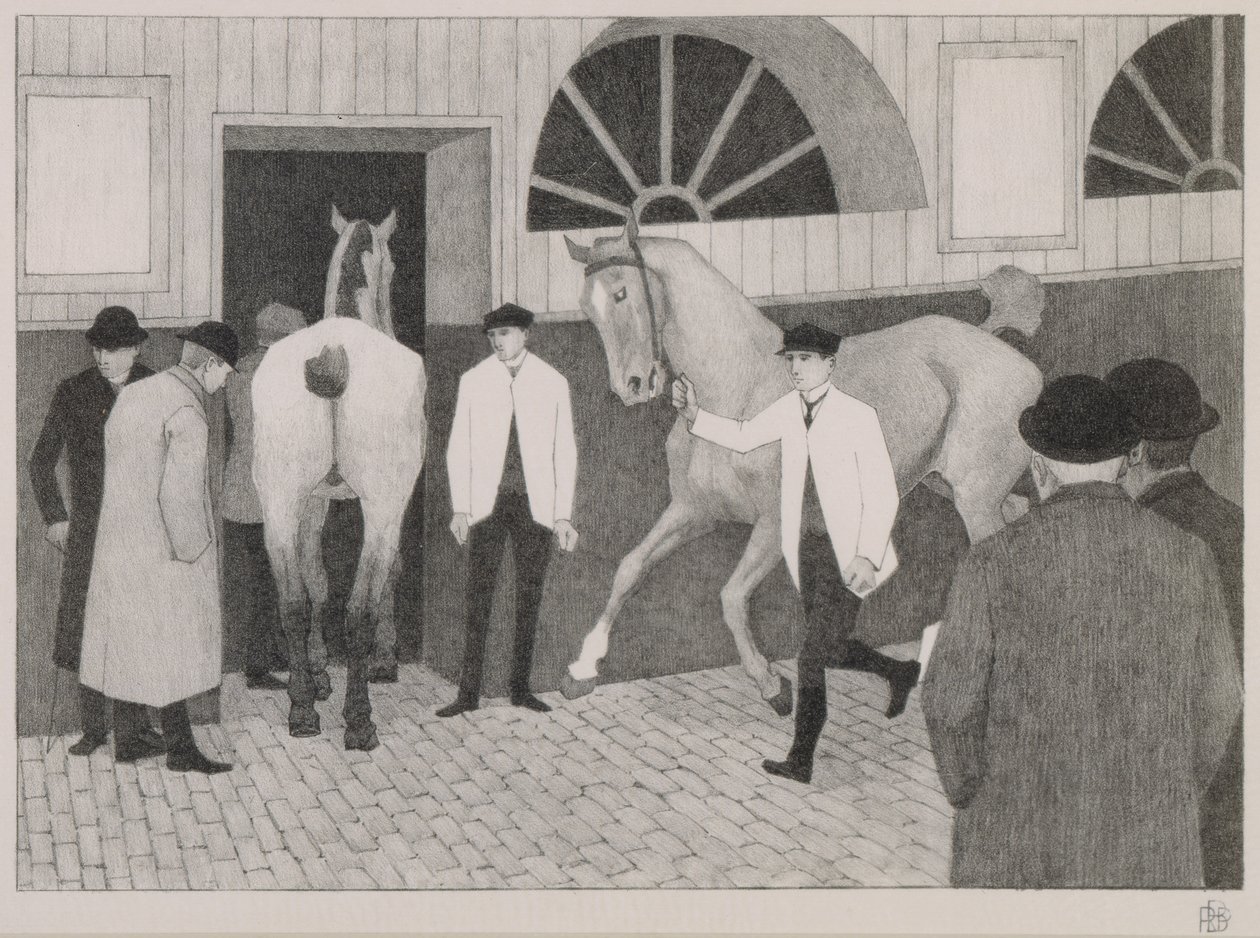 The Horse Mart, c.1918 by Robert Polhill Bevan