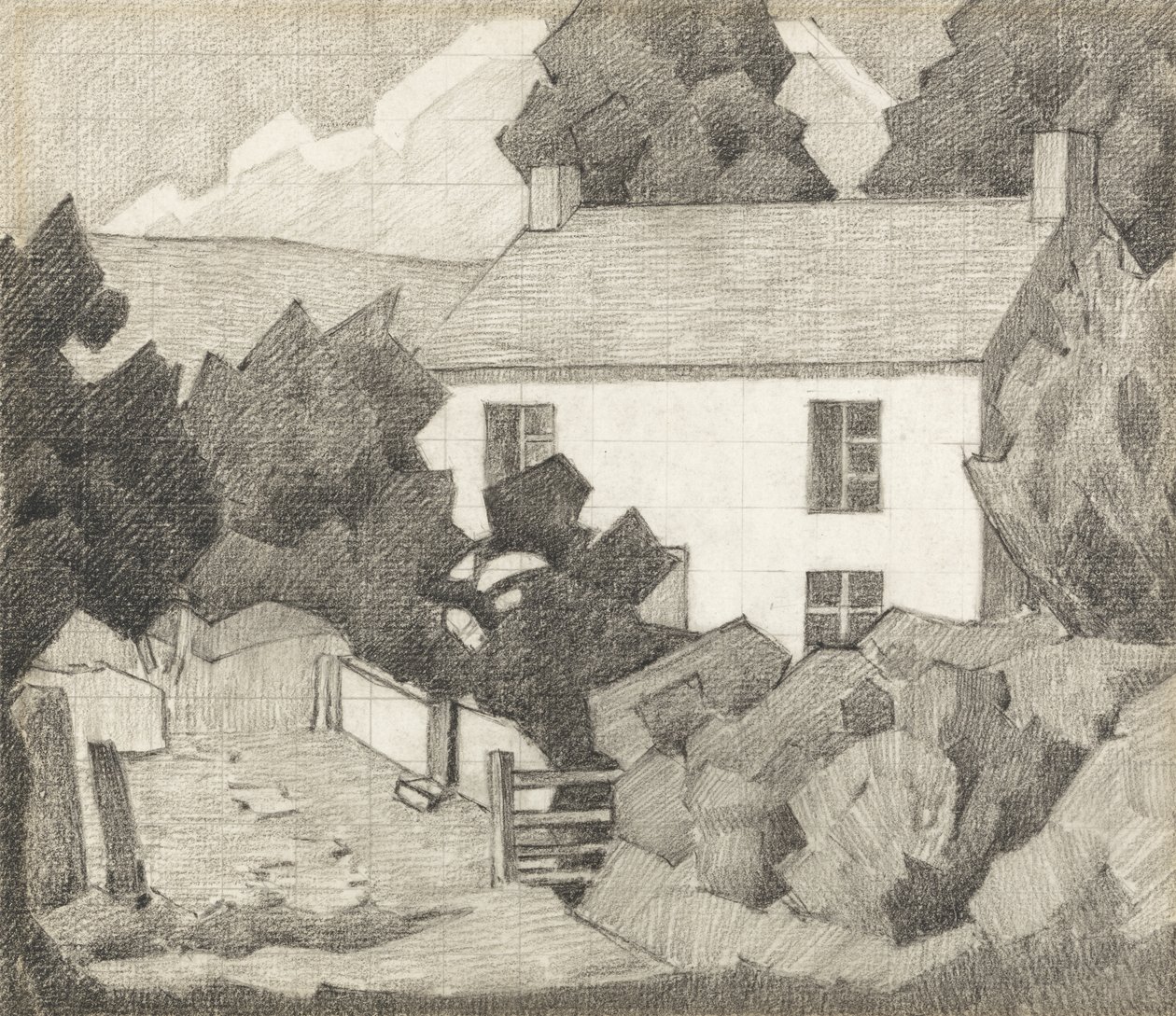 The White House, c.1920 by Robert Polhill Bevan