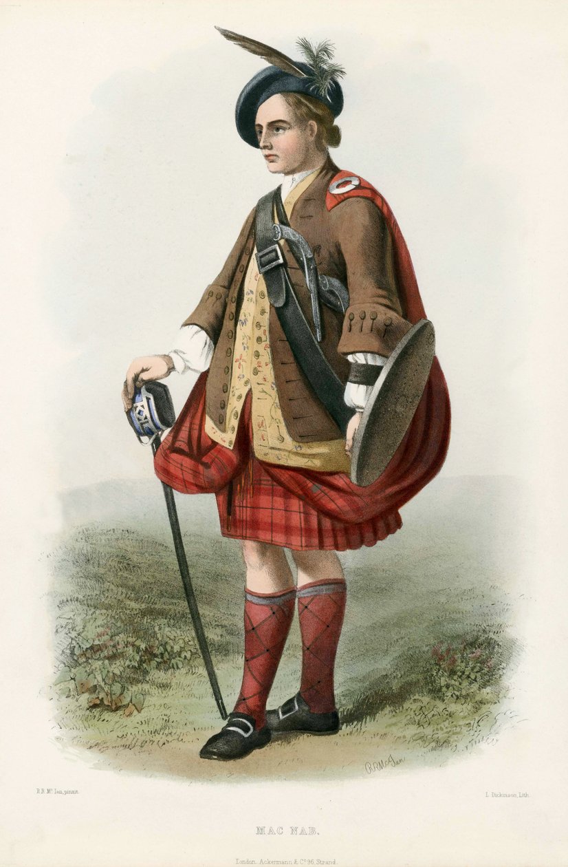 Mac Nab, from The Clans of the Scottish Highlands, pub.1845 by Robert Ronald McIan