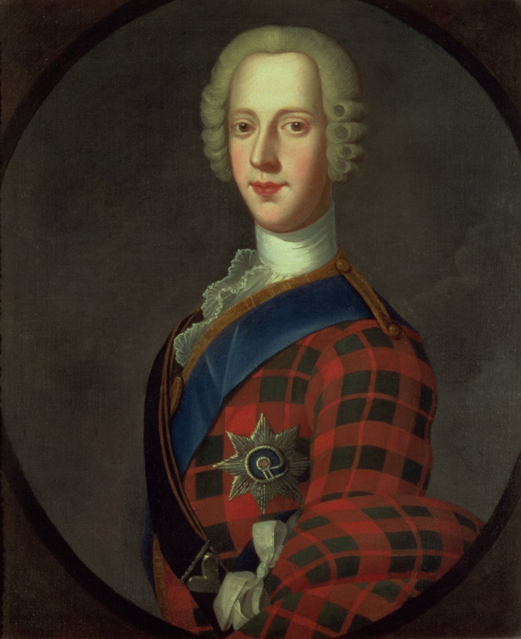 Prince Charles Edward Stuart (Bonnie Prince Charlie, 1720-88) by Robert Strange