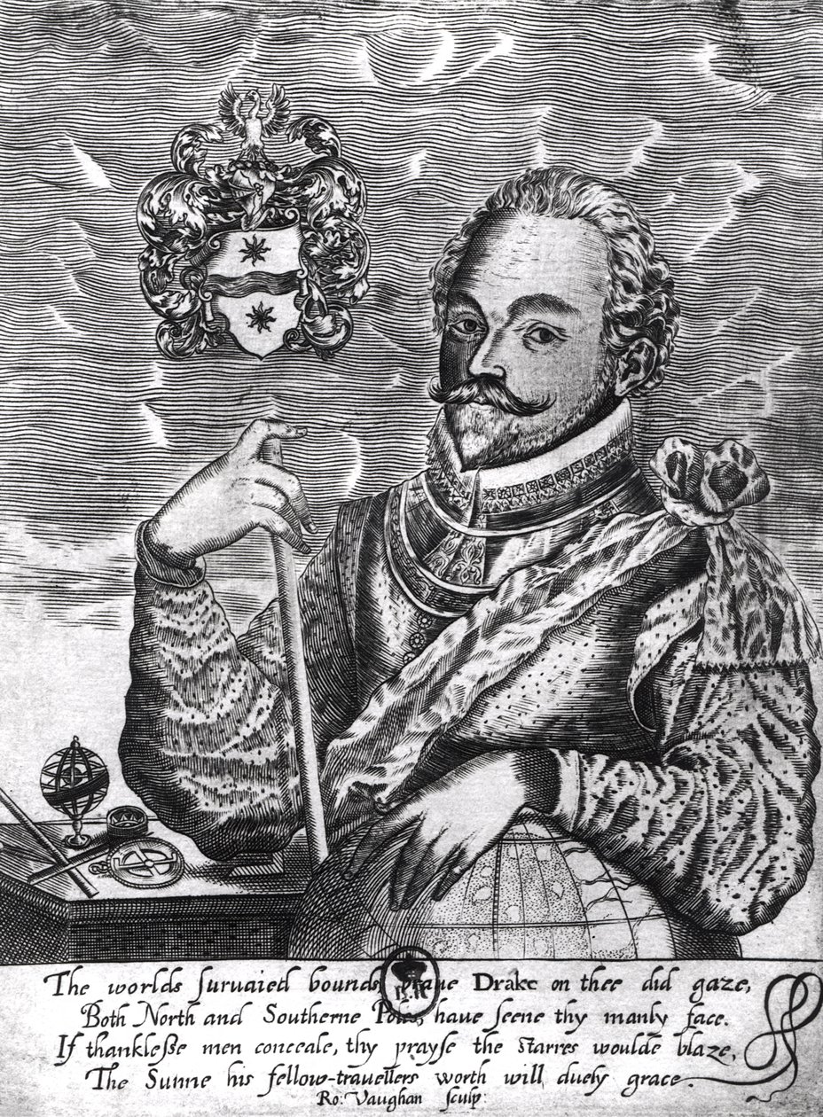 Portrait of Sir Francis Drake by Robert Vaughan