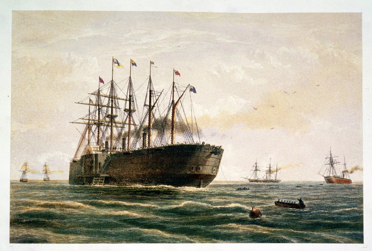 The Great Eastern under way, July 23rd by Robert (after) Dudley
