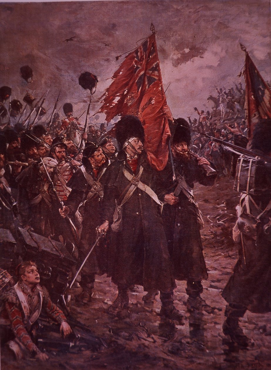 Saving the Colours, the Guards at Inkerman During the Crimean War (1854) by Robert (after) Gibb
