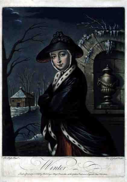 Winter, engraved by C. Corbutt, pub. by Robert Sayer, c.1760 by Robert (after) Pyle