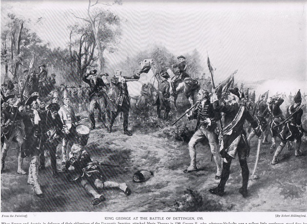 George II at Dettingen by Robert Alexander Hillingford