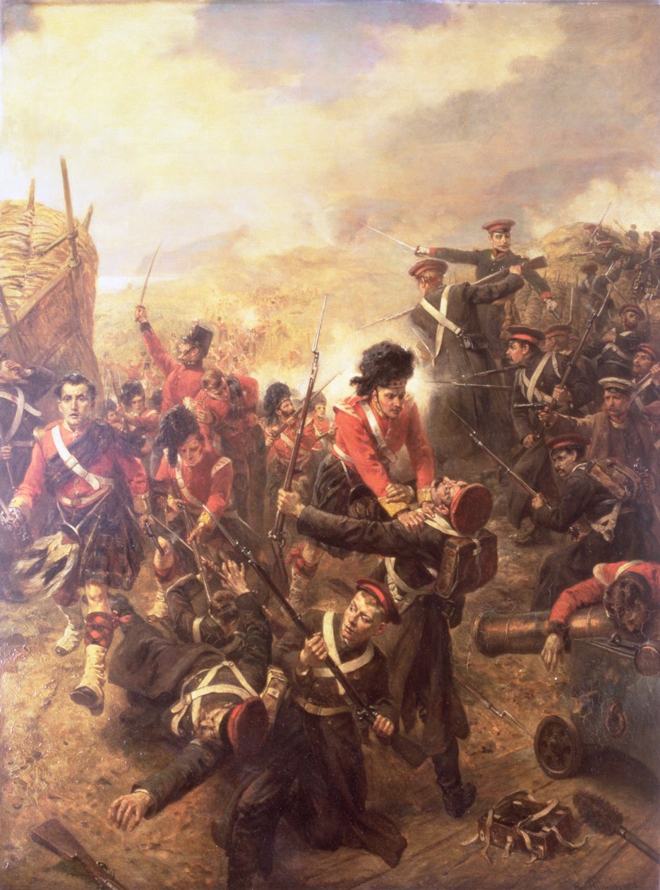 The Attack on the Redan, Sebastopol by Robert Alexander Hillingford