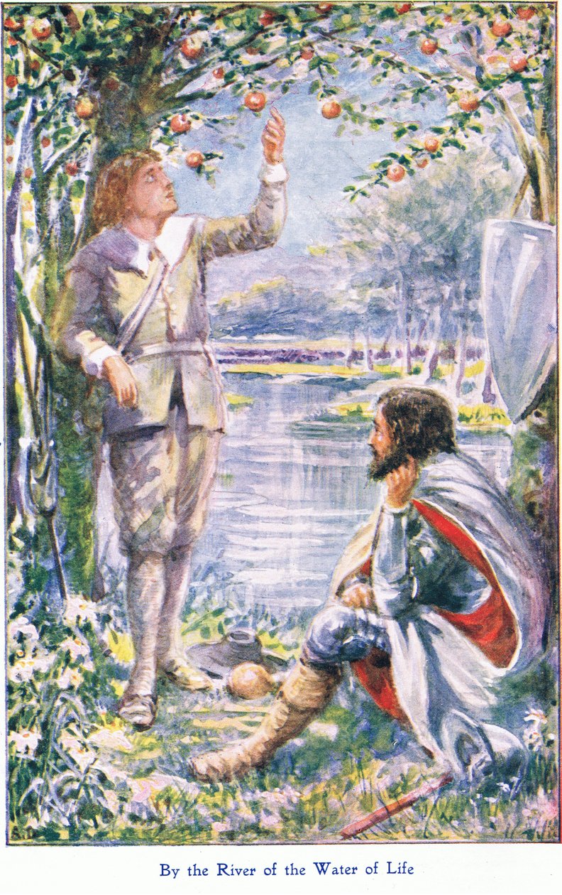 By the River of the Water of Life, from The Pilgrims Progress published by John F Shaw & Co, c.1900