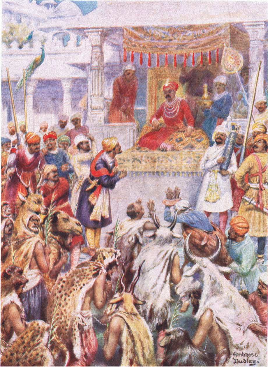 The Khan Jahan shows Akbar his princely captives by Robert Ambrose Dudley