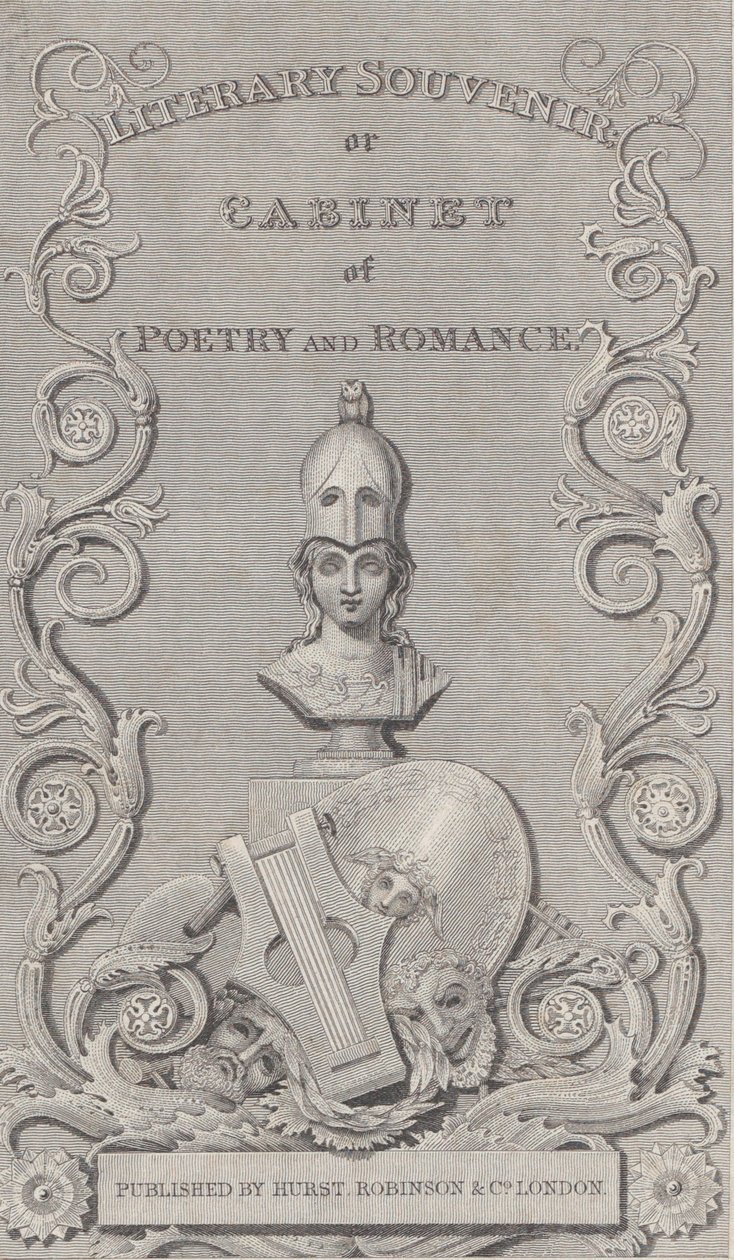 Trade Card for Literary Souvenir by Robert Baker