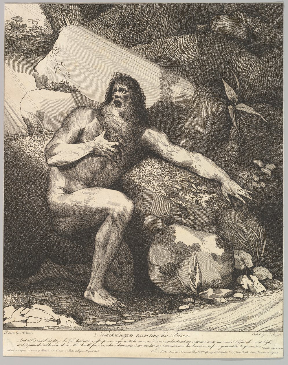 Nebuchadnezzar Recovering His Reason by Robert Blyth