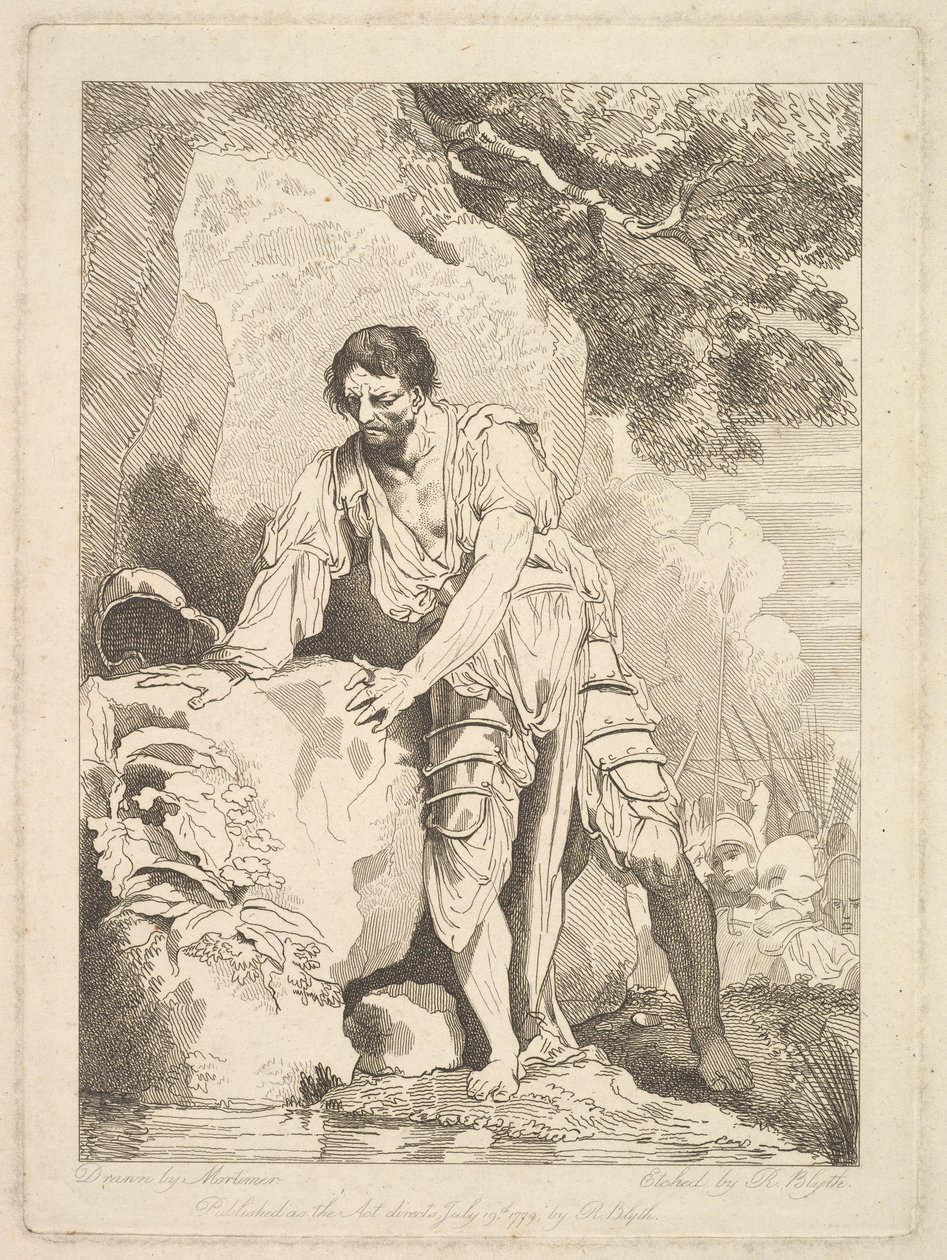 Retiring Wounded from Battle, July 19, 1779 by Robert Blyth