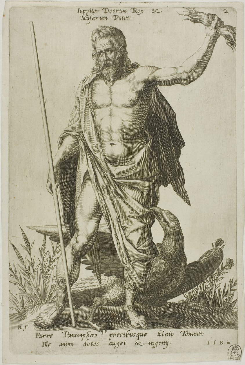 Jupiter, plate 2 from Parnassus Biceps by Robert Boissard