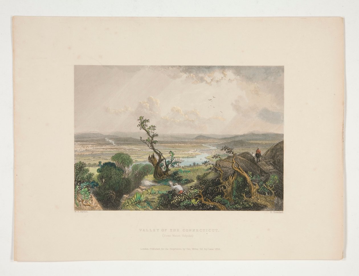 Valley of the Connecticut (From Mount Holyoke), illustration for Nathaniel Parker Willis by Robert Brandard