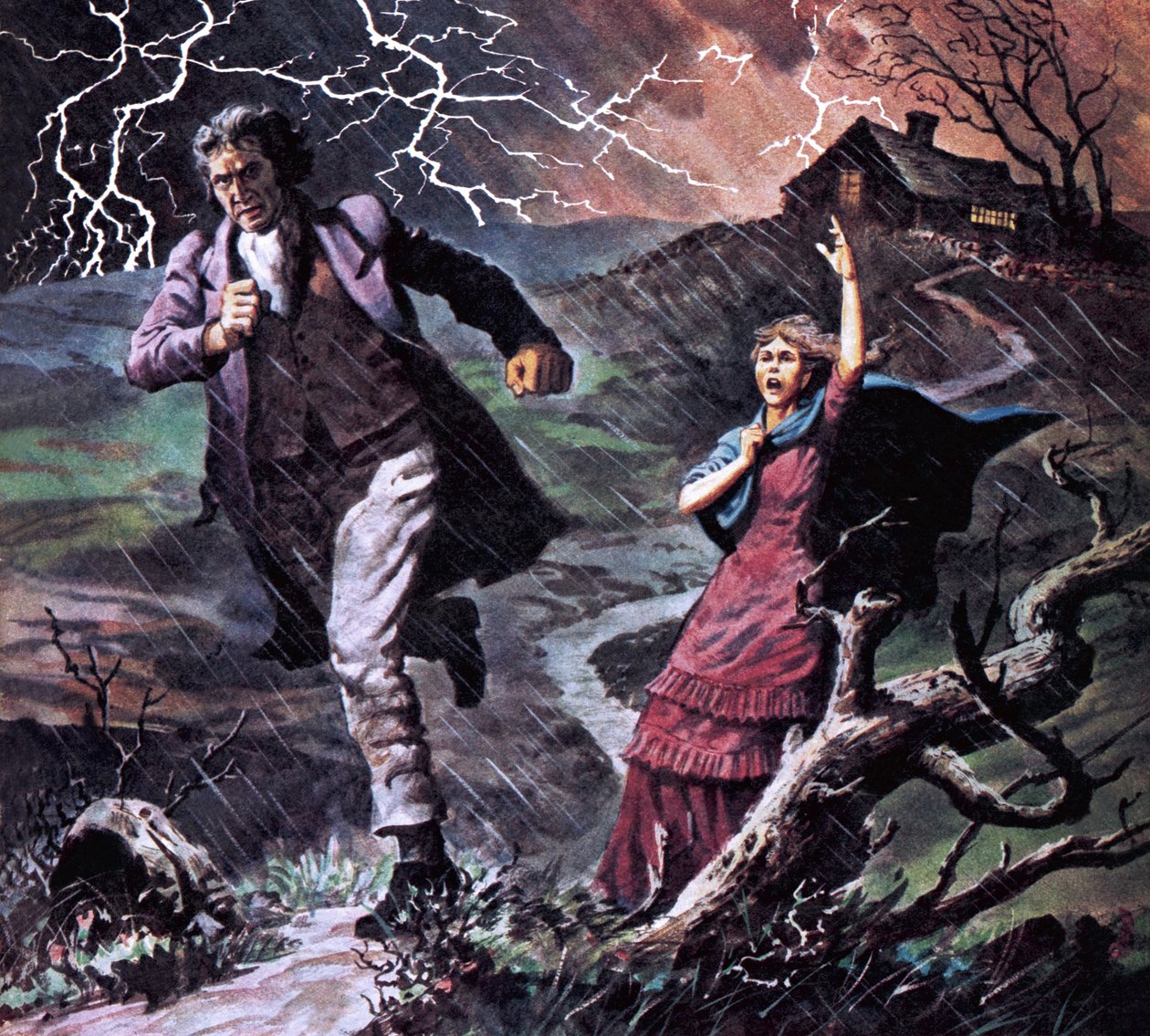 Heathcliff and Cathy, from the Novel Wuthering Heights by Robert Brook