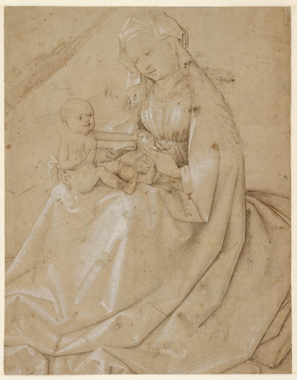 Madonna with Christ-Child Holding a Pear by Robert Campin
