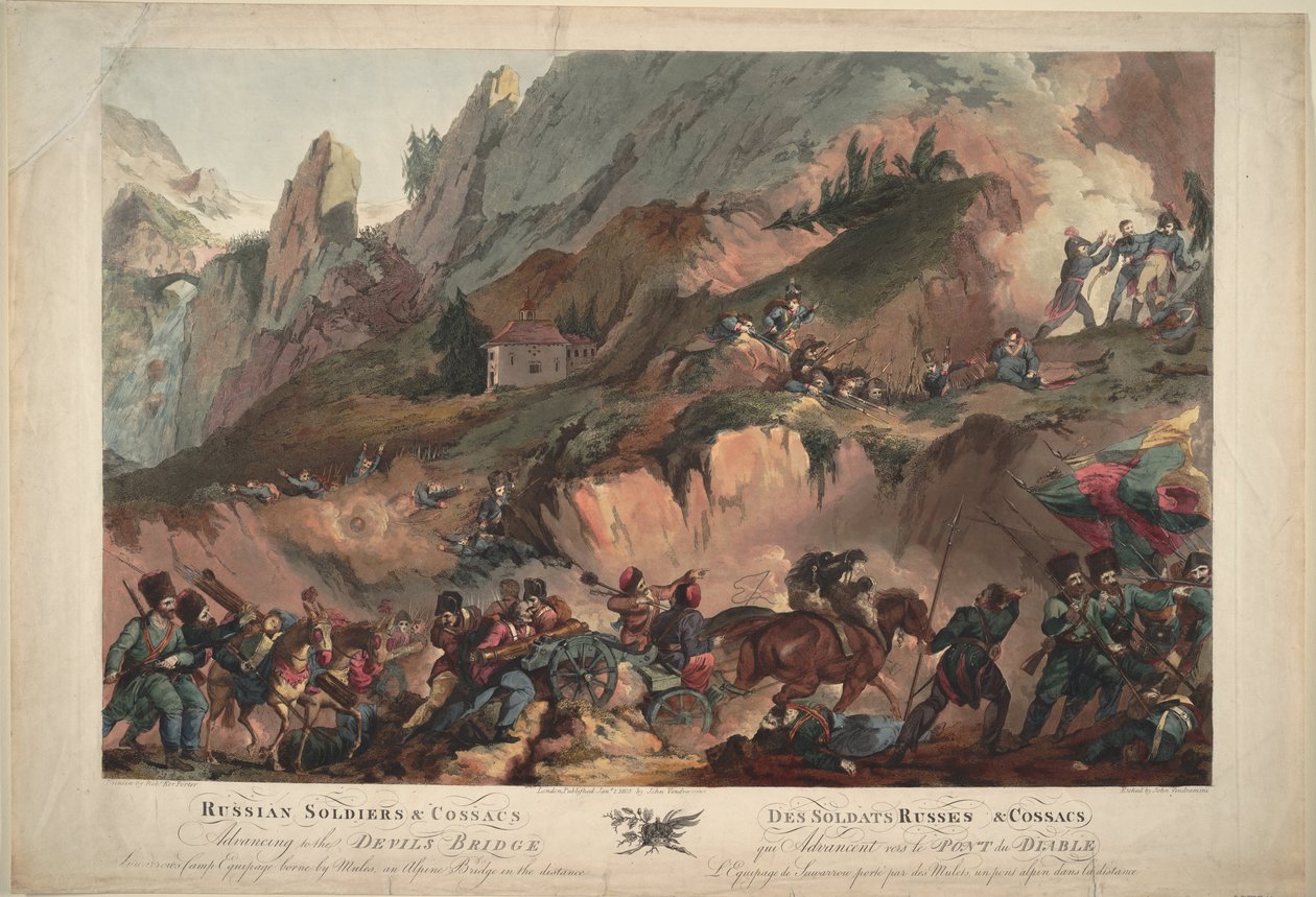 Russian Army Crossing the Devil