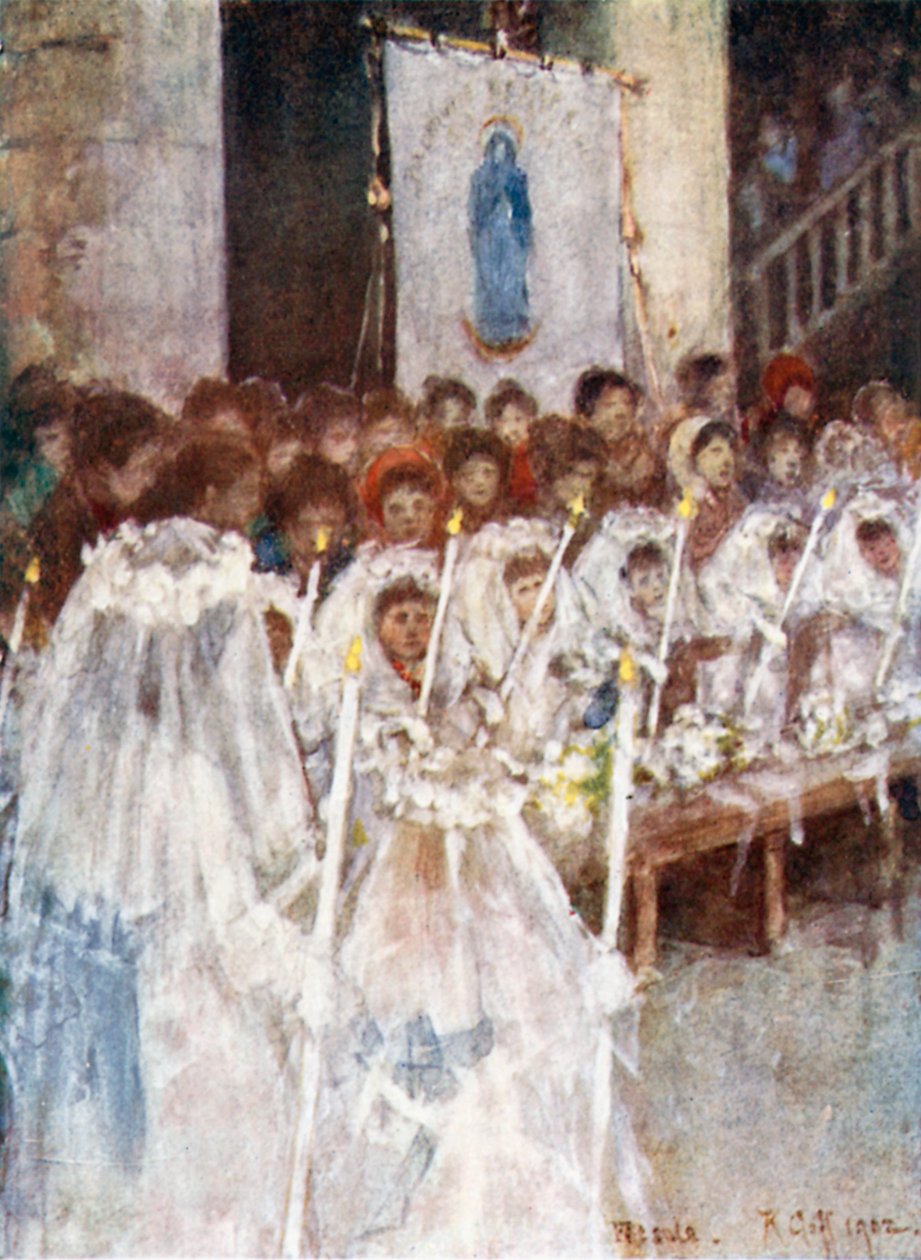 A First Communion in the Cathedral of Fiesole by Robert Charles Goff