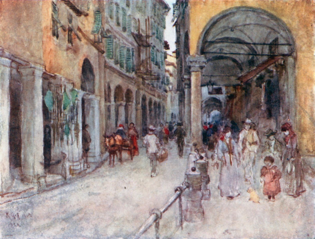 Street Study in Pisa by Robert Charles Goff