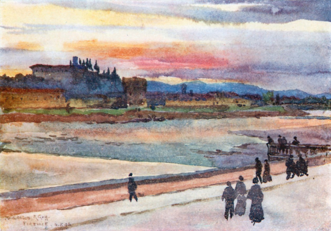 Sunset Over Monte Oliveto by Robert Charles Goff