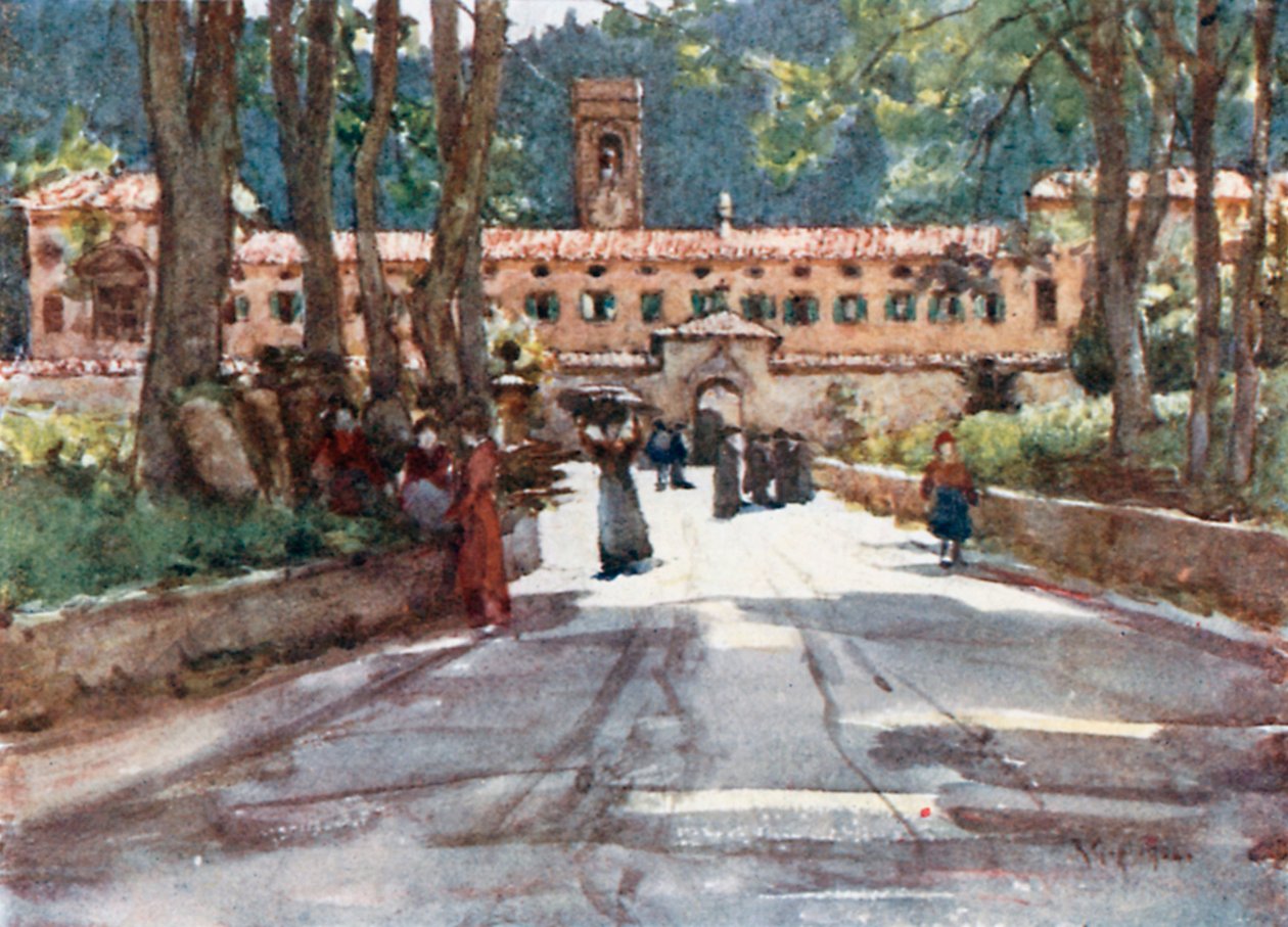 The Old Monastery at Vallombrosa by Robert Charles Goff