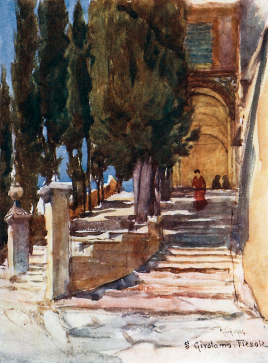 The Steps of the Convent of San Girolamo by Robert Charles Goff