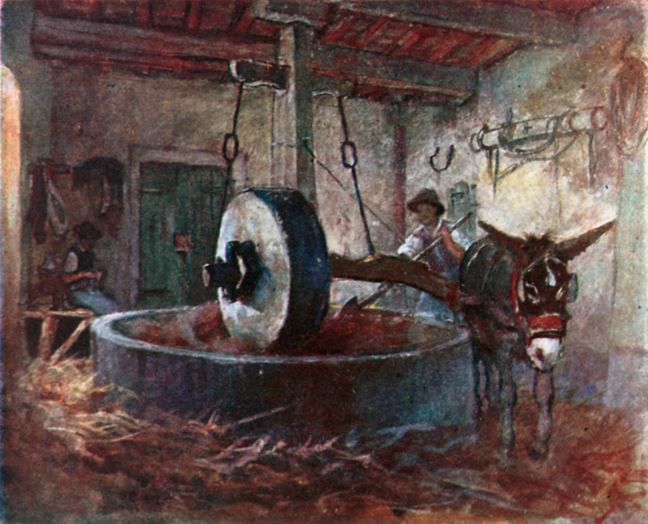 Tuscan Oil Press by Robert Charles Goff