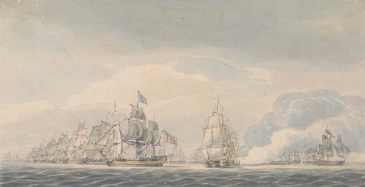 The Battle of Cape St. Vincent by Robert Cleveley