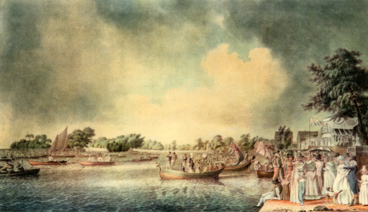 A Rowing Match at Richmond, 1793, 1942 by Robert Clevely