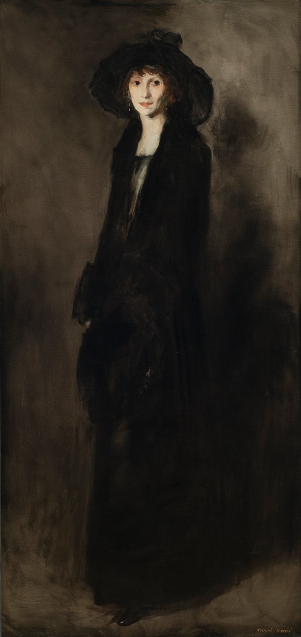 Lady in Black Velvet (Portrait of Eulabee Dix Becker) 1911 by Robert Cozad Henri