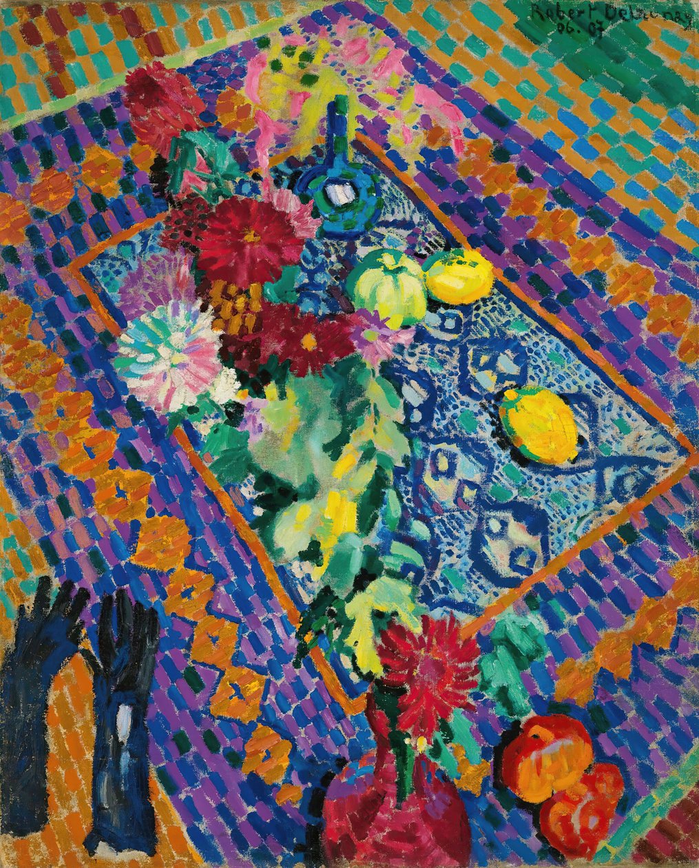 Still Life with Gloves by Robert Delaunay