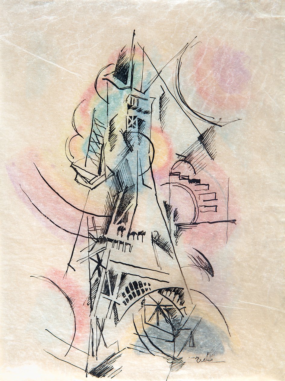 Study for the Eiffel Tower by Robert Delaunay