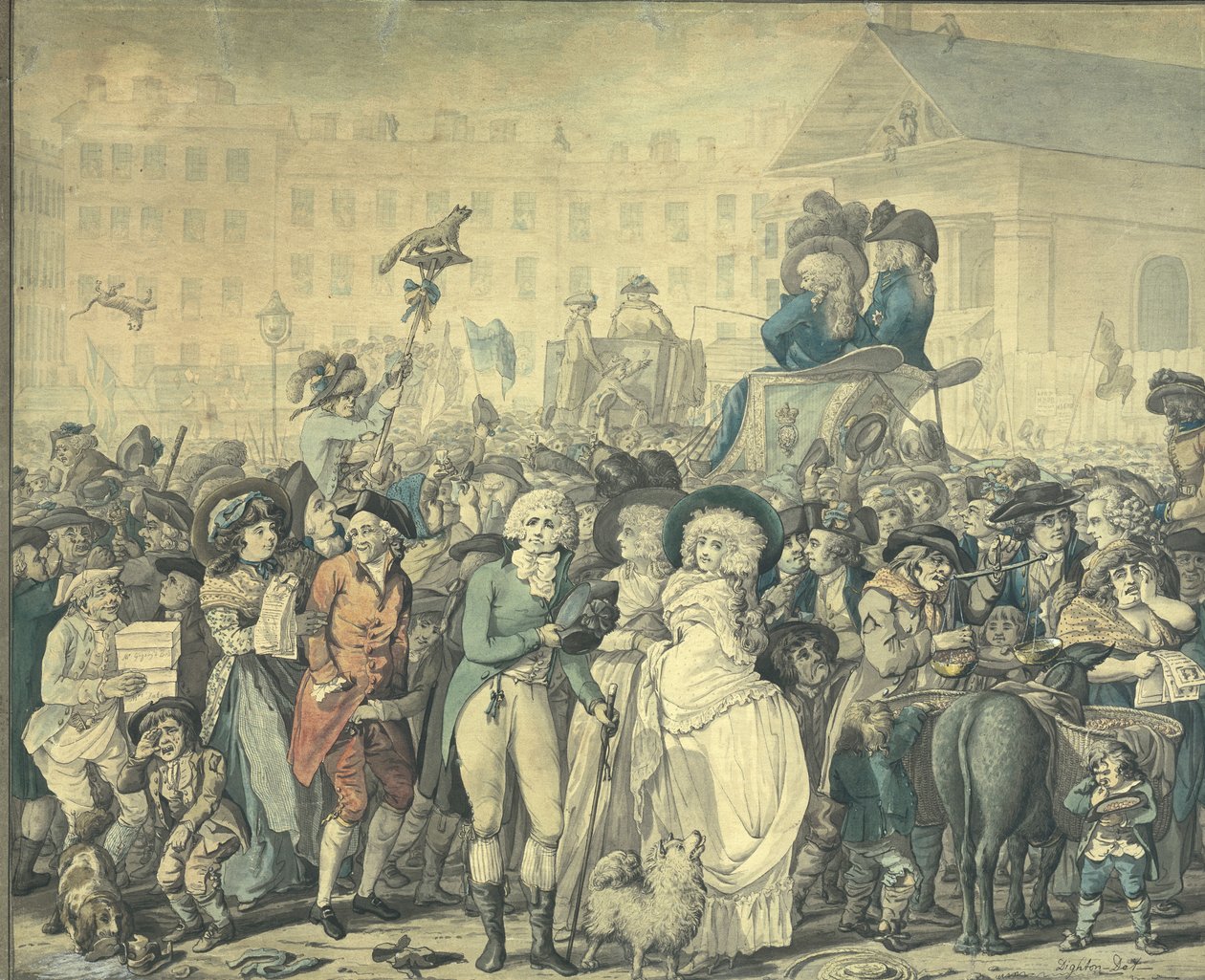 Westminster Election of 1788 (detail) by Robert Dighton